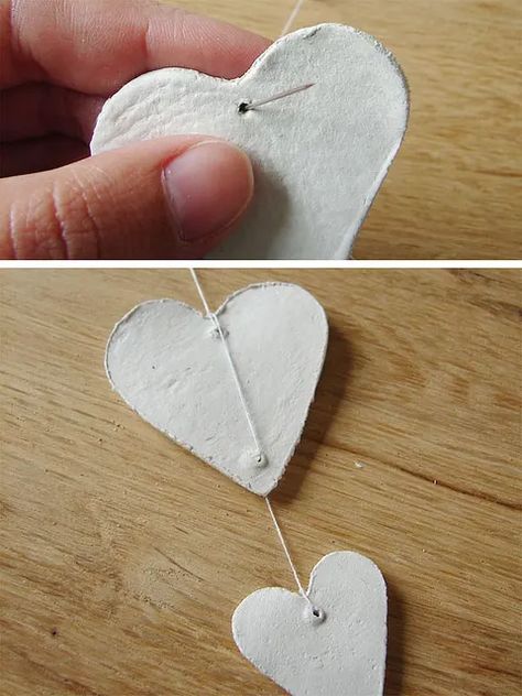 Ceiling Ornaments, Valentine Art Projects, Baby Nurseries, Clay Heart, Diy Ceiling, Diy Mobile, Valentines Art, Creative Stuff, Hanging Mobile