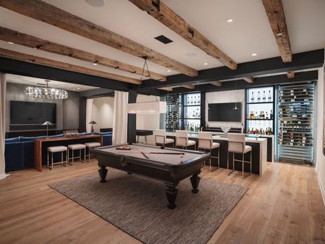 Home Theater Basement, Pool Table Room, Home Bar Rooms, Basement Inspiration, Basement Bar Designs, Game Room Bar, Man Cave Home Bar, Basement Makeover, Pool Rooms