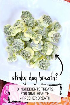 Frozen Dog Breath Treats, Homemade Dental Bones For Dogs, Coconut Oil For Dogs Teeth, Homemade Pet Products, Homemade Dog Teeth Cleaning Treats, Breath Treats For Dogs, Coconut Oil Treats For Dogs, Homemade Dog Treats For Bad Breath, Homemade Dog Treats For Joints