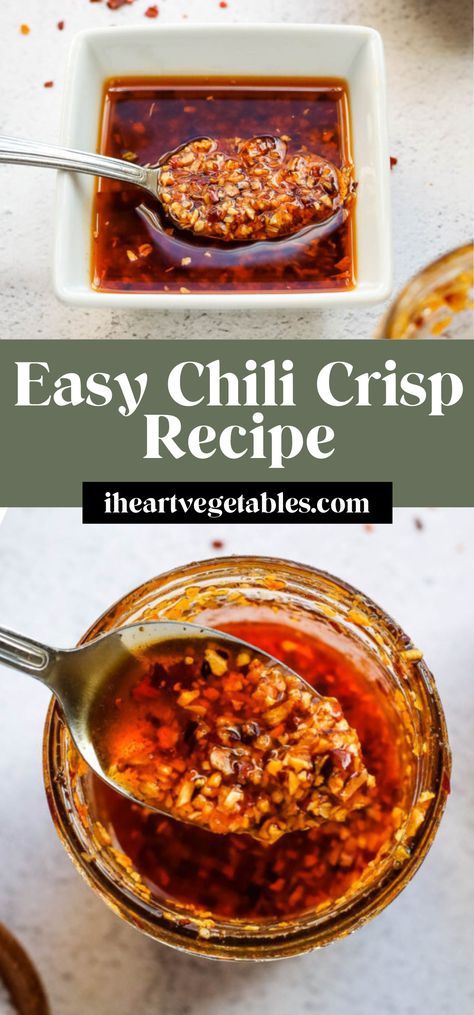 Crispy Hot Chili Oil, Chinese Chili Crisp, Homemade Chili Crisp Oil, Chili Oil Crisp, Homemade Chili Crunch Oil, How To Make Chili Crisp Oil, Easy Chili Crisp Recipe, Spicy Chili Oil Recipe, Chilli Crisp Oil