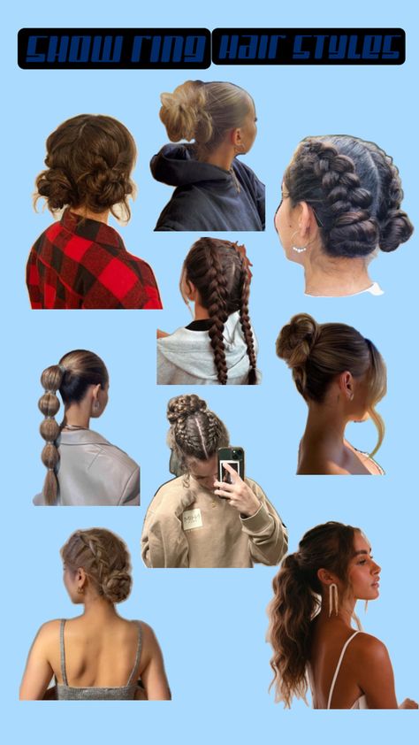 Hairstyles For Showing Livestock, Livestock Hairstyles, Show Day Hairstyles Livestock, Stock Show Hairstyles, Showing Livestock Hairstyles, Livestock Show Hairstyles, Livestock Aesthetic, Show Hairstyles Livestock, Livestock Show Outfits