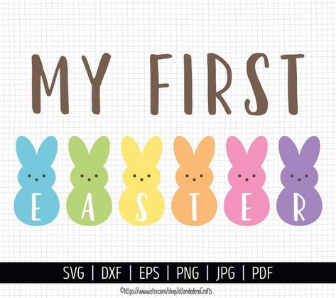 Easter Treat Box, Bunny Peeps, Easter Designs, Easter Svg Files, Disney Silhouettes, Bunny Silhouette, Easter 2021, My First Easter, Bunny Painting