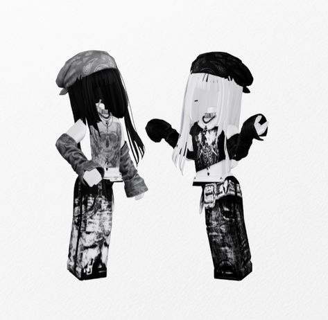 Roblox Lesbian Outfit, Grunge Matching Roblox Outfits, Emo Roblox Matching Outfits, Cybergoth Roblox Avatars, Roblox Outfits R15, Roblox R15 Outfits, Matching Roblox Fits Girl, Roblox Outfit Inspo Emo, Roblox Avatars Matching Girl And Girl