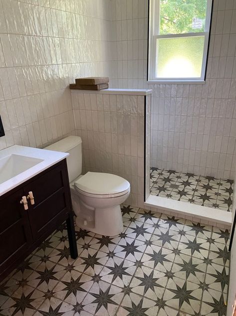 Montauk Tile, Master Bath Tile, Cleaning Ceramic Tiles, Bath Tile, Cleaning Tile Floors, Best Bathroom Designs, Ceramic Subway Tile, Country Bathroom, Master Bath Remodel