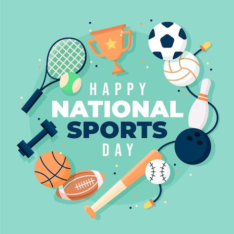 Sports Day Decoration, Sports Day Poster, School Sports Day, National Sports Day, Eid Photos, Support Logo, Day Illustration, Canvas Learning, Preschool Arts And Crafts