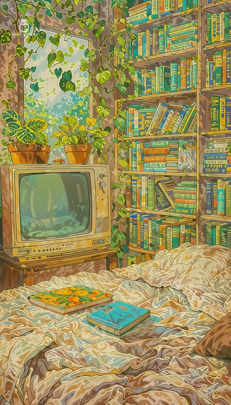 Day 72 . . . . . Cozy vibes and a touch of nostalgia ✨ What's your favorite way to unwind? 📚📺 . . . . . Follow @venom.creationedits iPhone Users Pinch To Zoom It In Full Size Image . . . . . #aiart #digitalart #art #artist #artwork #instaart #illustration #creative #design #artoftheday #cozy #home #books #reading #vintage #nostalgia #aesthetic #chill #relax #homedecor #ai #machinelearning #deeplearning #artificialintelligence #aicommunity #aigeneration . . . . What would you choose to read or... Cozy Reading Art, Cozy Illustration Art, Cozy Room Illustration, Cozy Illustration, Aesthetic Chill, Lofi Art, Cozy Art, Art Learning, Blink Blink