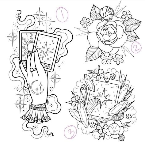 Eldritch Tattoo, August Tattoo, Leg Tats, Flash Designs, Designs Printable, Idee Cricut, Witch Tattoo, Patchwork Sleeve, Body Tattoo