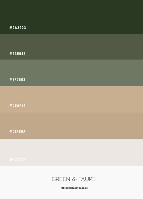 olive green and taupe color combo, green and nude color scheme, dark green and taupe color palette Olive Green Pallete Colour Palettes, White Brown Green Color Palette, Forest Green And Neutral Color Palette, Green Interior Colour Palette, Green Brown Beige Bedroom, Sage And Taupe Color Palette, Tan And Green Color Scheme, Green Biege Colour Palette, Olive And Beige Color Palette