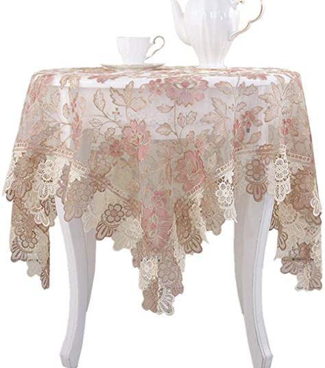 Round Table Cloths, Tablecloth Embroidery, Small Bedside Table, Mantel Redondo, Lace Table, Lace Tablecloth, Table Cloths, Rectangle Table, Linen Textile