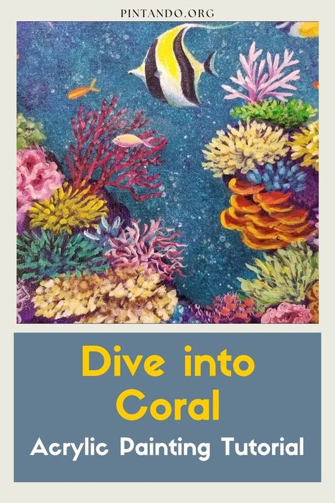 If you've ever marveled at the vibrant colors and breathtaking beauty of coral reefs and their fascinating inhabitants, this tutorial is a must-watch for you! In this artistic journey, we will be immersing ourselves in the captivating realm of acrylic painting, guided by a skilled artist who will take us step by step through the creation of a stunning coral reef teeming with tropical fish. Whether you're an experienced painter seeking to expand your repertoire or a beginner eager... Acrylic Tutorials, Marine Art, Acrylic Painting Tutorials, Coral Reefs, Step By Step Painting, Learn To Paint, Tropical Fish, Coral Reef, Painting Tutorial