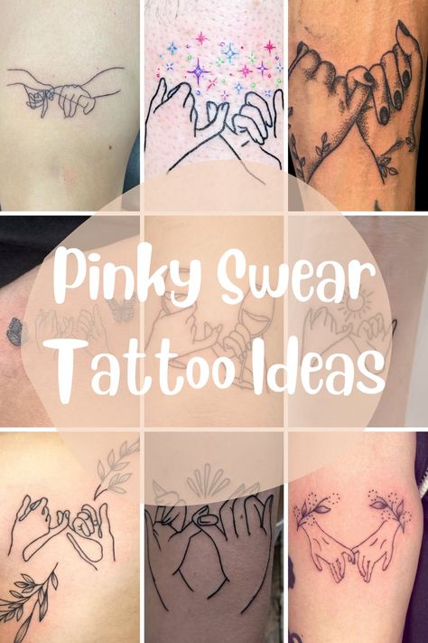 53+ Pinky Promise Tattoo Ideas (Pinky Swear Designs) - TattooGlee Pinkie Swear Tattoo, Pinky Swear Tattoo Best Friends, Best Friend Tattoos Pinky Promise, Small Pinky Promise Tattoo, Best Friend Pinky Tattoo, Pinky Promise Tattoo Friends, Pinky Tattoos, Pinky Swear Tattoo, Promise Tattoo Ideas