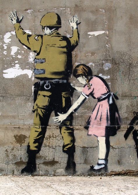 Bethlehem, Palestine Banksy Artwork, Street Art Banksy, Banksy Graffiti, Banksy Art, Banksy Canvas, Alberto Giacometti, Graffiti Artist, Street Art Graffiti, Street Artists