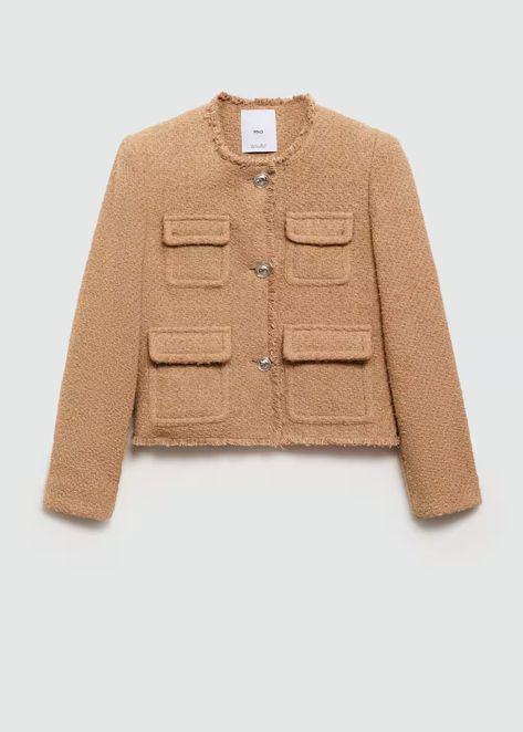 Women Jackets For Women Nordstrom, Womens Tweed Jacket, Classic Style Outfits, Knitting Women Cardigan, Tweed Fabric, Designer Shorts, Jewel Neck, Medium Brown, Light Jacket