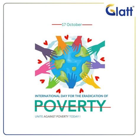 ✨ Join us in the fight against poverty this International Day for Eradication of Poverty! 💪 Together, we can make a difference in the lives of those less fortunate. 🌍❤️ 🌟 Let's stand together and make the world a better place for all. #EndPoverty #EradicatePoverty #GlobalGoals #Glatt #Glattpharma #Glattlife #ChangeMakers #PovertyEradication Poverty Poster, Change Maker, International Day, Together We Can, Make A Difference, Join Us, Let It Be, The World, Books