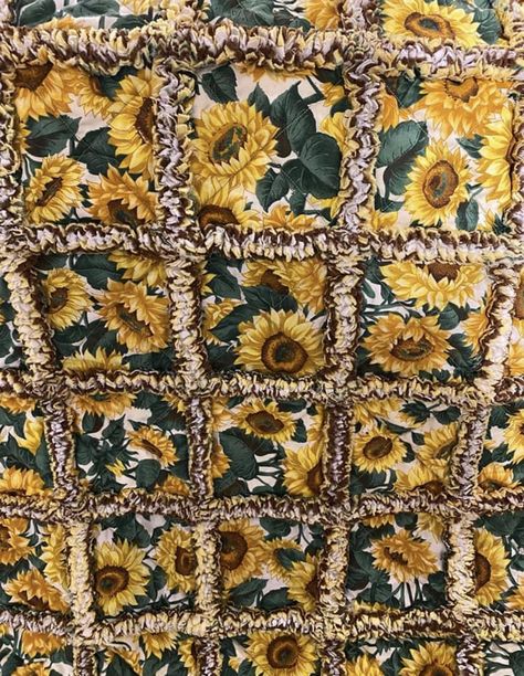 Rag Quilt, Sunflower, Crochet Patterns, Crochet, Pattern