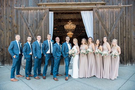 real, wedding, taupe, neutral, chic, rustic, glam, bride, groomsmen, bridal, bridesmaids, dresses, affordable Navy Blue And Neutral Wedding, Taupe Bridesmaid Dresses With Groomsmen, Taupe Azazie Bridesmaid Dresses, Azazie Taupe, Taupe Bridal Party Groomsmen, September Wedding Party Colors, Azazie Taupe Bridesmaid Dresses, Taupe And Blue Wedding, Taupe Bridal Party