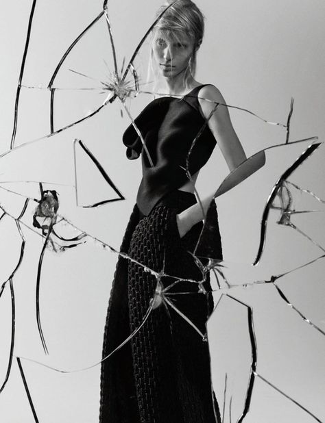 Craig Mcdean, Interview Magazine, Georgia May Jagger, Broken Glass, Photoshoot Inspiration, Body Image, Grey Fashion, Gothic Fashion, Fashion Photographer