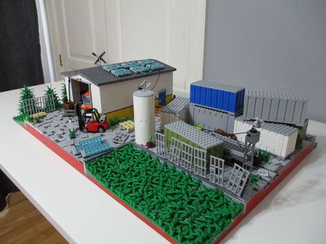 Lego Ww2, Lego Buildings, Construction Lego, Lego Diy, Lego Military, Lego Modular, Lego Trains, Model Railroading, Lego House