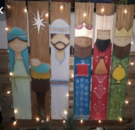 Wooden Nativity, Outdoor Nativity, Christmas Yard Art, Christmas Memes, Christmas Yard Decorations, Clothespin Dolls, Christmas Decorations Diy Outdoor, Nativity Crafts, Christmas Signs Wood