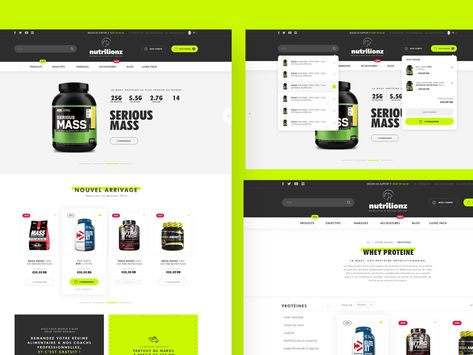 Nutrilionz - Nutrition e-commerce website design protein ecommerce webdesign ui Protein Website Design, Nutrition Website Design, Nutrition Website, Media Poster, Frontend Developer, Freelance Web Developer, Design Presentation, Social Media Poster, E Commerce Website