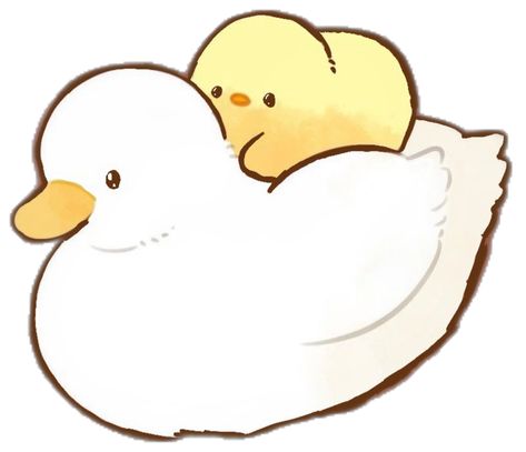 Duck on duck #aesthetic #art Duck Selfie, Cute Duck Art, Preppy Animals, Duck Aesthetic, Duck Drawing, Tiny Animals, Cute Ducklings, Duck Art, Cute Duck