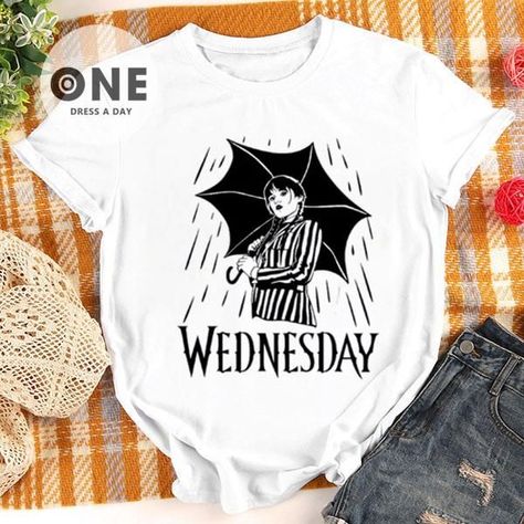 Wednesday Birthday, Fashion Photography Poses, Wednesday Addams, Addams Family, Cricut Projects, Things I Want, Fashion Photography, Shirt Designs, Tee Shirts