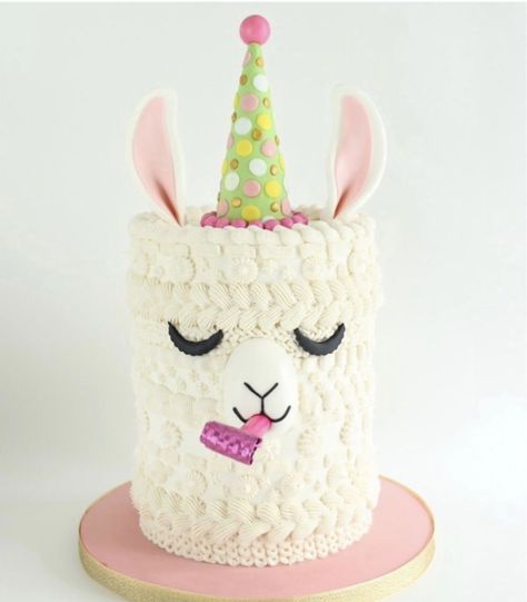 Llama Cupcake Cake, Llama Cakes, Llama Birthday Cake, Aesthetic Pastry, Lover Cake, Summer Birthday Cake, Llama Cake, Bespoke Cakes, Girl Birthday Cake