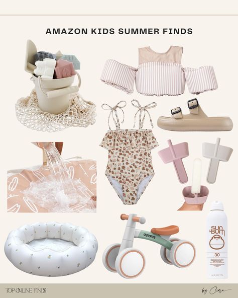 Summer Baby Essentials, Summer Basket For Kids, Toddler Beach Essentials, Beach Essentials For Families, Baby Beach Essentials, Baby Beach Toys, Poolside Essentials, Summer Of Fun, Aesthetic Family