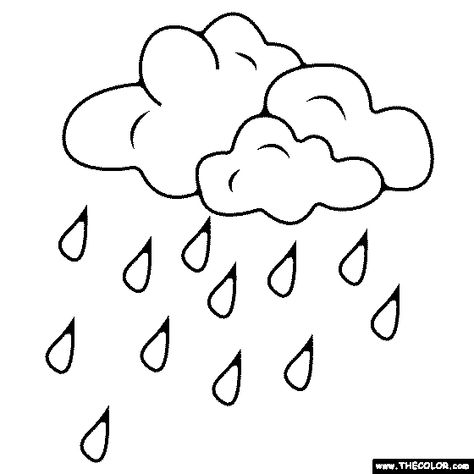 Rain Clouds With Rain Drops Coloring Page Rain Drops Coloring Page, Cloud Worksheets For Preschool, Rain Worksheets Preschool, Printable Raindrops, Rain Drawing For Kids, Rain Drops Drawing, Rain Cloud Drawing, Drawing Of Rain, Raining Drawing