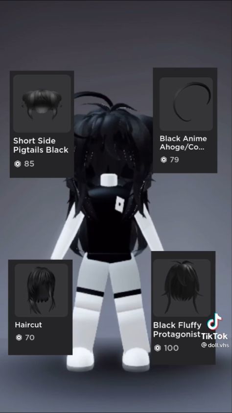 Roblox Avatar Ideas, Outfit Ideas Emo, Roblox Hair, Emo Fits, Free Avatars, Emo Roblox Avatar, Roblox Guy, Roblox Ideas, Black Hair Roblox