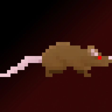 Rat Pixelart, Rat Pixel Art, Sunless Citadel, Inktober Monster, Pixel Platformer, Cool Pixel Art, Minecraft Pixel Art, Minecraft Art, Dnd Art