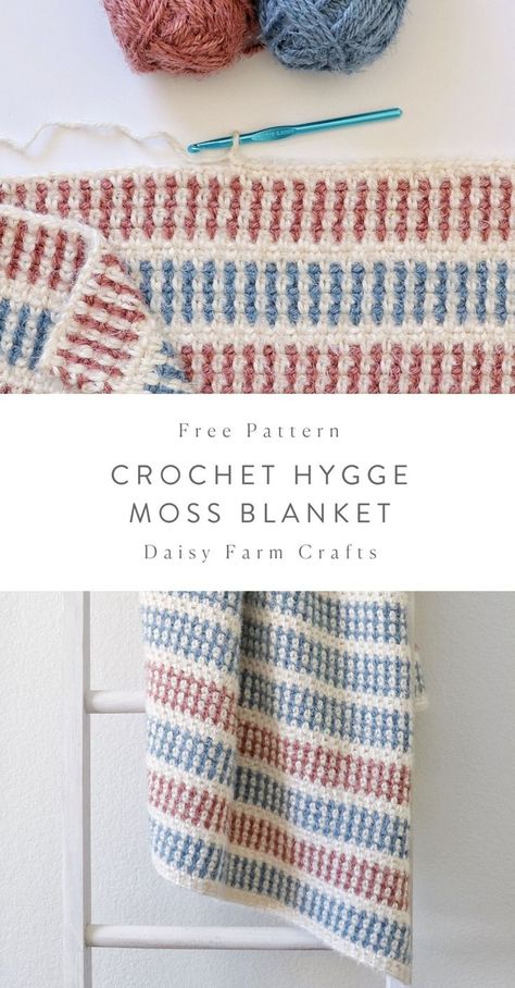 Crochet Hygge, Moss Blanket, Interesting Crochet, Granny Square Häkelanleitung, Daisy Farm Crafts, Daisy Farm, Blanket Design, Farm Crafts, Crochet Blanket Afghan