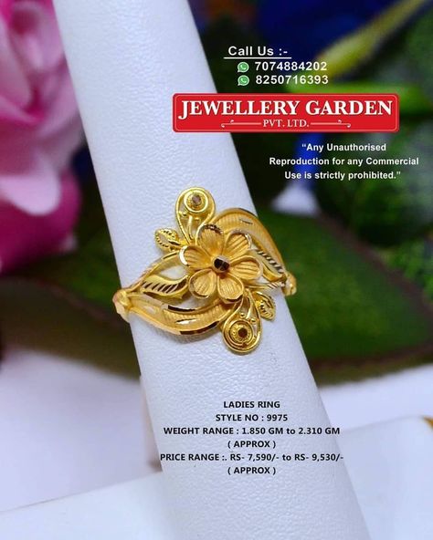 Jewellery Garden Pvt Ltd, Gold Ring Indian, Ladies Gold Rings, Latest Gold Ring Designs, Antique Gold Rings, Unique Gold Jewelry Designs, Gold Finger Rings, Gold Jewels Design, New Gold Jewellery Designs