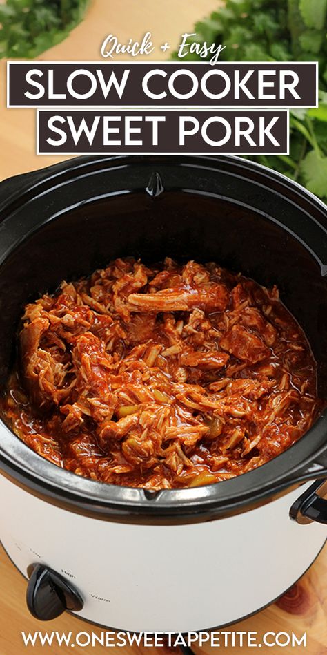 This copycat Cafe Rio Sweet Pork Recipe is one of our all-time favorite slow cooker meals. Easy to make and delicious severed as tacos, burritos, or a salad! If you've never experienced Cafe Rio, this is an excellent place to start. Crock Pot Sweet Pork, Slow Cooker Cafe Rio Sweet Pork, Sweet Pork Barbacoa Cafe Rio Crock Pot, Pork Barbacoa Crock Pot Cafe Rio, Sweet Pork Barbacoa Cafe Rio Instant Pot, Cafe Rio Sweet Pork Nachos, Sweet Pork Burrito Costa Vida, Slow Cooker Sweet Pork Cafe Rio, Cafe Rio Pork Crockpot