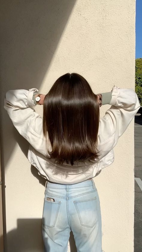 hairbybradleyleake on Instagram: GLASS ✨HAIR Have you wanted to try the #glasshair trend? @colorwowhair #dreamcoat is 🔑 for sleek shiny strands with a lightweight “No… Glass Hair Trend, Glass Hair Aesthetic, How To Get Glass Hair, Shiny Hair Aesthetic, Hair Shots, Hair Glaze, Soft Shiny Hair, Glass Hair, Hair Gloss