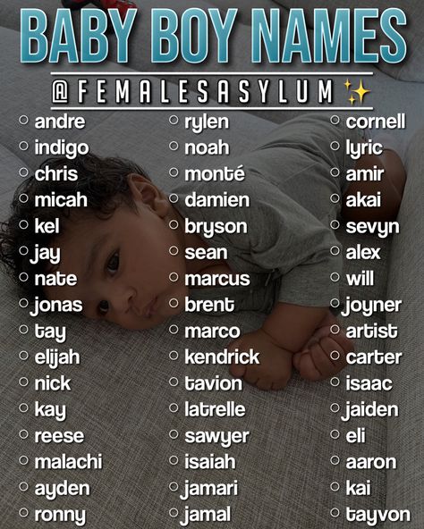 Cute Black Names, Baby Boy Names Black, Boy Names Black, Unique Baby Boy Names Black, Mixed Baby Boy Names, Black Baby Names, Baby Names Unique Boy, Black Baby Boy Names, Unique Nicknames