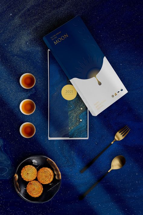 Moon Cake Packaging, Moon Cosmetics, Character Sheets, Cake Packaging, Cosmetic Design, Mooncake, Gift Cake, Blue Color Schemes, Desktop Backgrounds