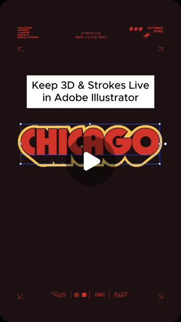 ZEET on Instagram: "Keep your text effects live and editable in Adobe Illustrator. 
.
We’ve all been there, copy and pasting behind, then increasing stroke widths, outlining text…. and then the client wants to make a change. 🤦🏻‍♂️ 
.
With this method you can keep all your text effects live for quick and easy editing. 
.
.
.
.
.
.
#graphicdesign #typography #howto #designhack #adobeillustrator #adobeillustratortutorial #logodesign #logotype #wordmark #wordmarklogo #branddesign #chicago #vintage" Outline Text Illustrator, Cool Text Effects Illustrator, Text Effects Illustrator, Illustrator Text Effects, Chicago Vintage, Adobe Illustrator Tutorials, Word Mark Logo, Design Hack, Illustrator Tutorials