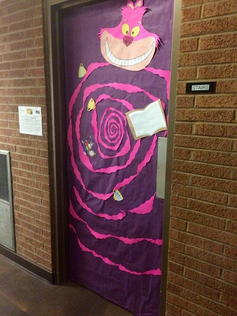 Alice in Wonderland Residence Hall decorations Disney Themed Hallway Decorations, Alice In Wonderland Decorations Ideas, Alice In Wonderland Decorations Room, Alice In Wonderland Door Decorations Classroom, Alice In Wonderland Entrance Ideas, Alice In Wonderland Doorway, Alice In Wonderland Homecoming, Alice In Wonderland Hallway, Alice In Wonderland Theme Door