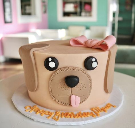 Puppy Dog Cakes, Puppy Birthday Cakes, Dog Themed Birthday Party, 7th Birthday Cakes, 8th Birthday Cake, Colorful Hairstyles, Puppy Birthday Parties, Puppy Cake, 3rd Birthday Cakes