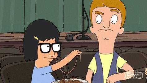 Tina And Jimmy Jr, Jimmy Jr, Jimmy Junior, Haunted Hayride, Tina Belcher, Cartoon Profile Pictures, Bobs Burgers, Ghost Hunting, Lady And The Tramp