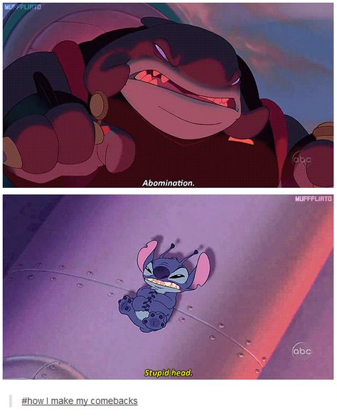 Exactly how I make my comebacks Disney Thoughts, Humor Disney, Stitch Quotes, Period Humor, Stitch Quote, Funny Disney Memes, Funny Disney, Disney Fanatic, Disney Jokes