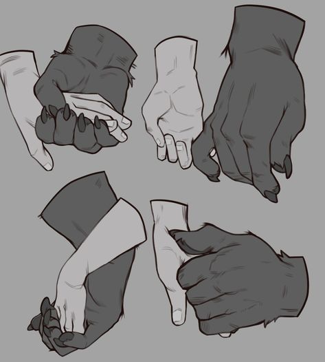 Ursso APPROACHING QUICKLY on Twitter: "Behemo hand holds, quick little studies c: https://t.co/8DAkj44LI2" / Twitter Holding Hands Drawing, Monster Hands, Monster Drawing, Hand Drawing Reference, Digital Art Beginner, Hand Reference, Black Art Pictures, Character Poses, Figure Drawing Reference