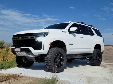 Chevy Suv Tahoe, Z71 Tahoe, 2021 Chevy Tahoe, Lifted Tahoe, Chevy Z71, Lifted Chevy Tahoe, Chevy Tahoe Z71, Chevy Suv, White Suv