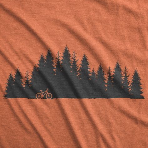 Bike Shirt Design, Outdoorsy Shirt, Mountain Bike Art, Dirt Bike Shirts, Bicycle Gift, Bike Bike, Bicycle Clothing, Bike Gift, Tshirt Printing Design