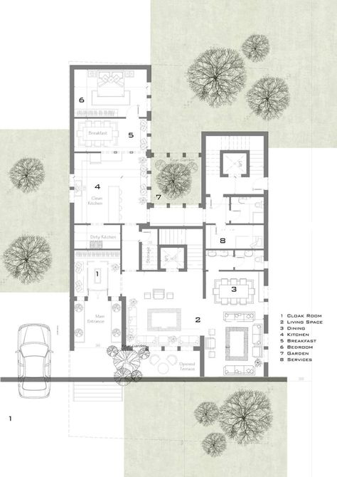 Architectural Floor Plans Drawing, Architectural Floor Plan Presentation, Floor Plan Representation, Architecture Floor Plans Graphics, Architectural Floor Plans Presentation, Floor Plans Architecture Presentation, Photoshop Plan Render Presentation, Japandi Floor Plan, Plans Architecture Presentation