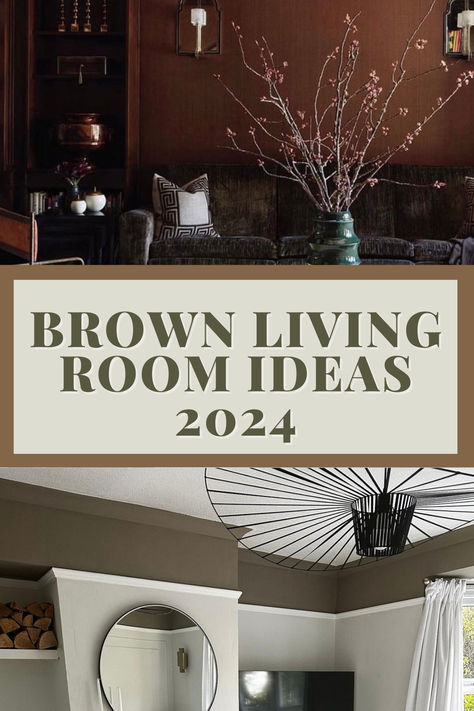 brown living room ideas 2024 Brown Living Room Ideas, Chocolate Living Rooms, Brown Leather Sofa Living Room, Brown And Cream Living Room, Dark Brown Leather Sofa, 2024 Living Room, Brown Walls Living Room, Grey And Brown Living Room, Tan Living Room