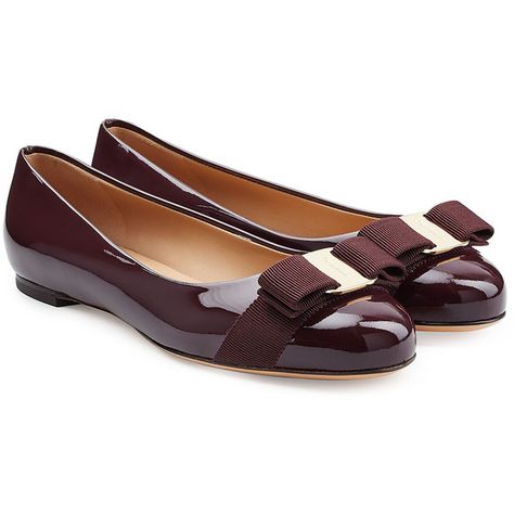 Salvatore Ferragamo Patent Leather Varina Ballet Blats ($495) ❤ liked on Polyvore Ferragamo Ballet Flats, Ballet Shoes Flat, Patent Leather Ballet Flats, Ballerina Pumps, Ballerina Shoes Flats, Salvatore Ferragamo Shoes, Patent Leather Shoes, Bow Flats, Ferragamo Flats