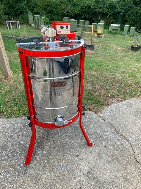 Honey Fermenting, Honey Processing Shed, Honey Pot With Dipper, Wooden Honey Pot, Honey Extractor, Best Honey, The Fox And The Hound, Bee Keeping, Honey