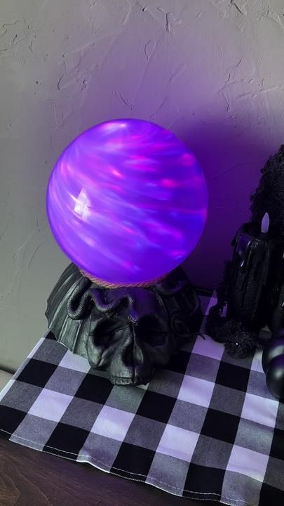 DIY crystal ball #HalloweenDecorations #CrystalBall #Halloween2023 #C... | Halloween Decor 2023 | TikTok Diy Crystal Ball, Diy Solar System, Handmade Halloween Decorations, Unique Wreaths, Witches Night Out, Dream Holidays, Decor 2023, Halloween Crafts Decorations, Halloween Goodies